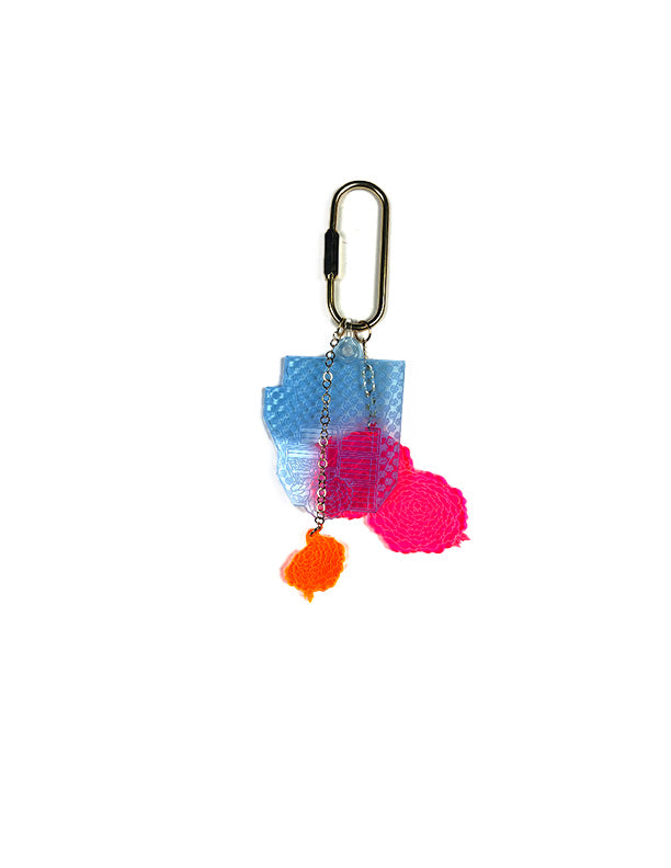 Key Ring, Bag Charm Magic Book_Peonies