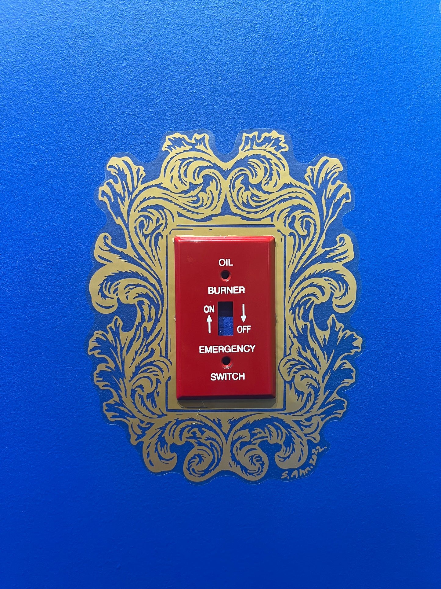 Wall deco decal 1_ Electric switch sticker Object d’art