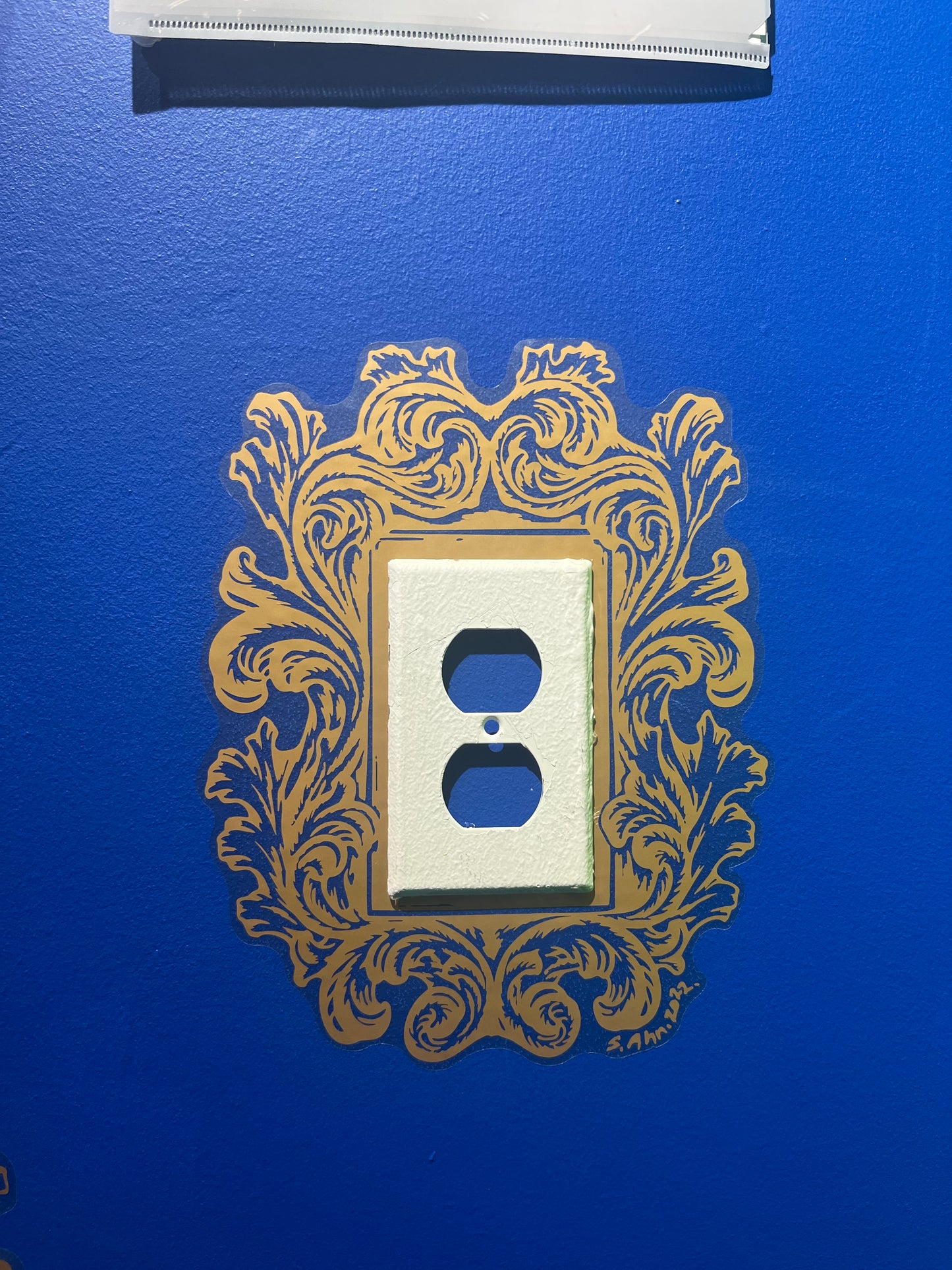 Wall deco decal 1_ Electric switch sticker Object d’art