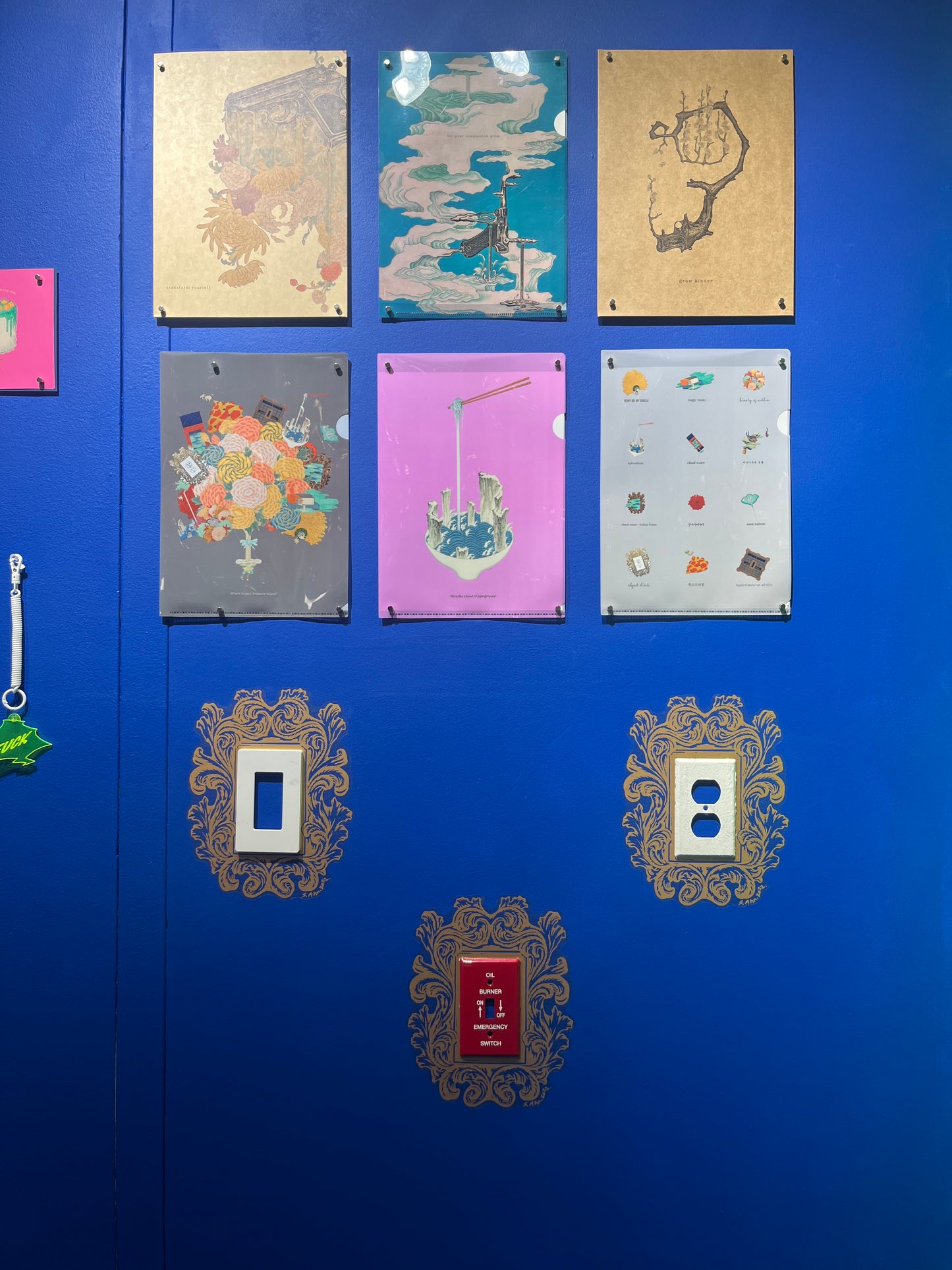 Wall deco decal 1_ Electric switch sticker Object d’art