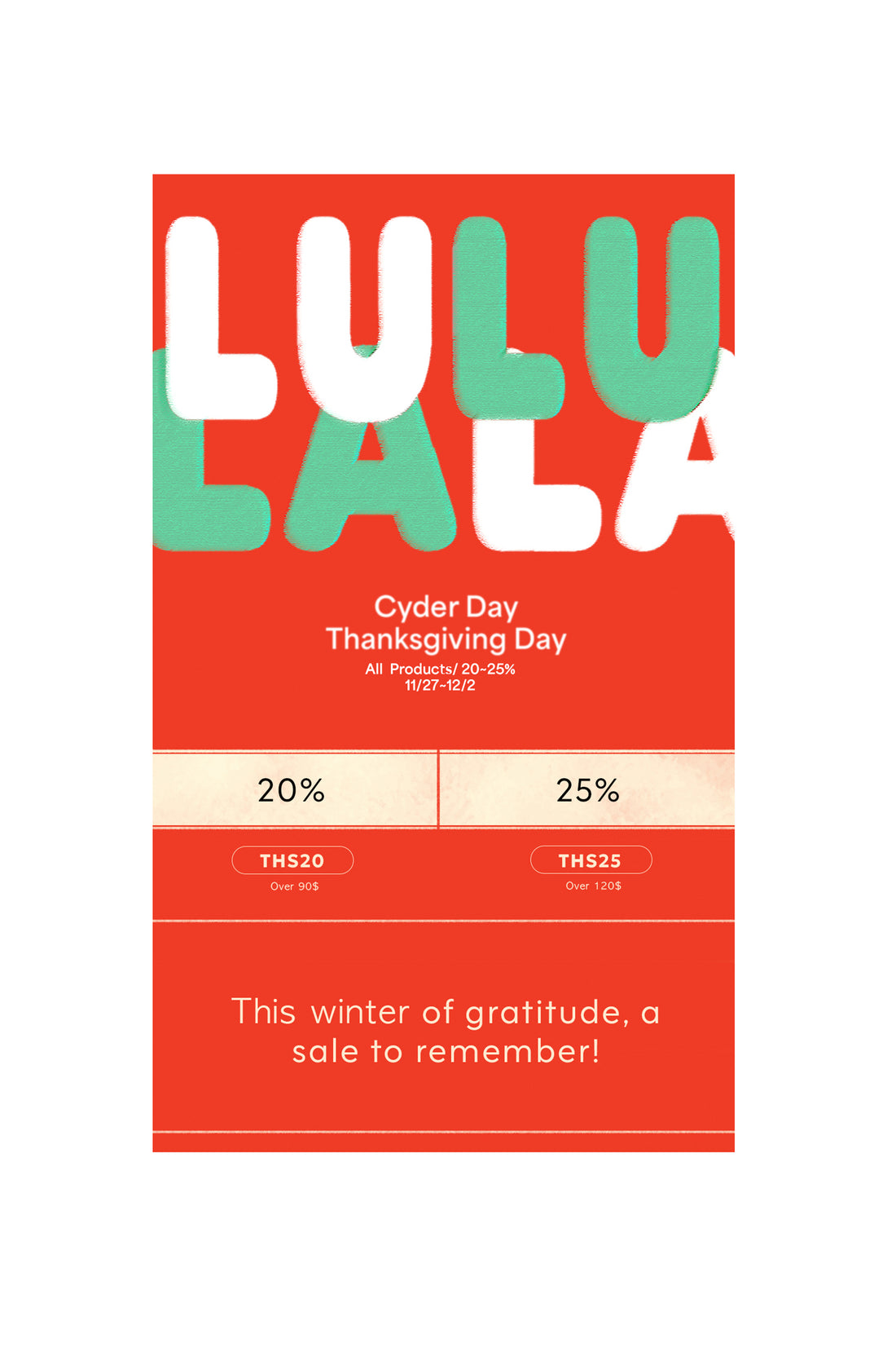 Thanksgiving Sale