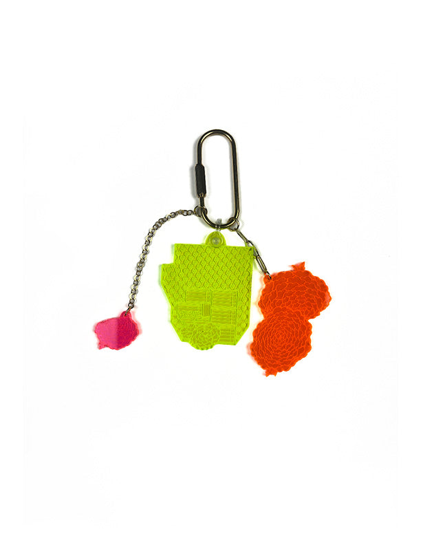 Key Ring, Bag Charm Magic Book_Peonies
