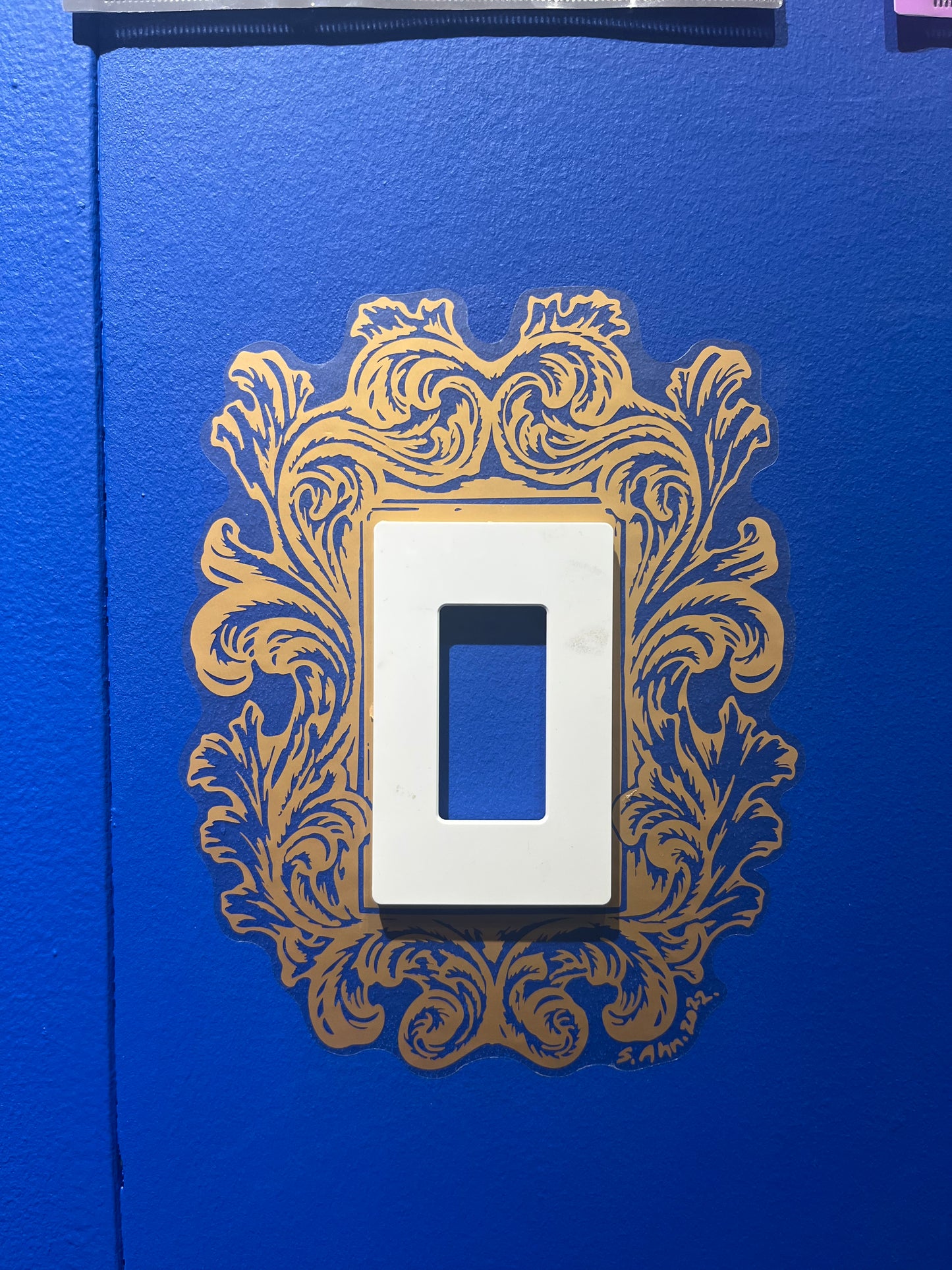 Wall deco decal 1_ Electric switch sticker Object d’art